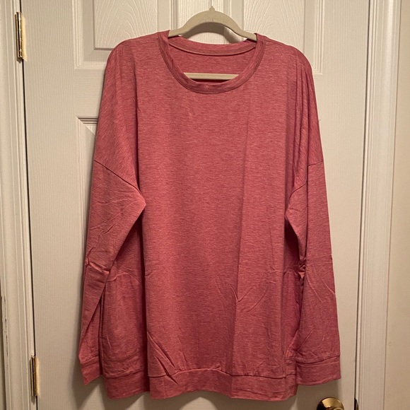 Magritta Tops - Magritta Oversized Red Tunic with Pockets…size 3XL